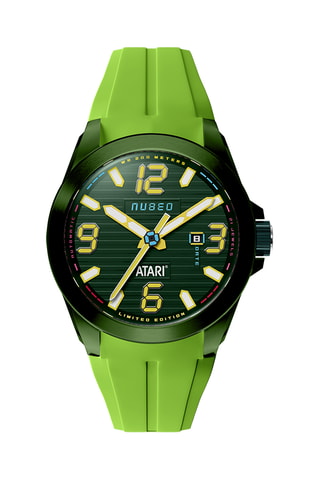 Orologio automatico in gomma Torrent - Verde e nero - Nubeo