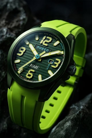 Orologio automatico in gomma Torrent - Verde e nero - Nubeo
