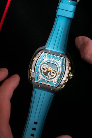 Orologio automatico in gomma Magellan - Turchese e grigio - Nubeo
