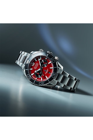 Orologio al quarzo in acciaio Tiburon - Cronografo - Argentato e nero - Duxot