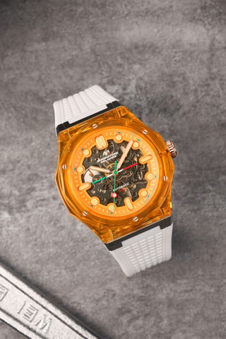 Orologio automatico in silicone Ravello - Bianco - Dominatore Del Mare