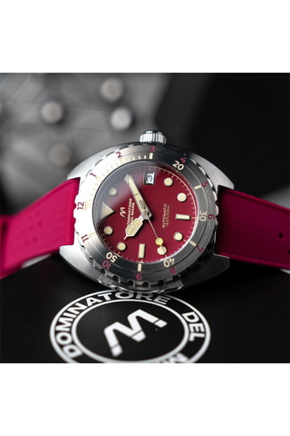Orologio automatico in silicone Amalfi - Rosso - Dominatore Del Mare