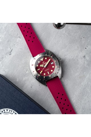 Orologio automatico in silicone Amalfi - Rosso - Dominatore Del Mare