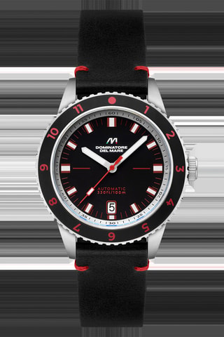 Orologio automatico in pelle Tropea - Nero - Dominatore Del Mare