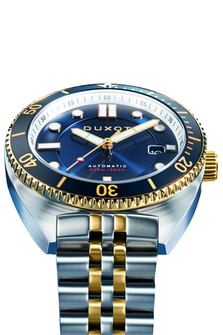 Orologio automatico in acciaio Tortuga - Argentato e dorato - Duxot