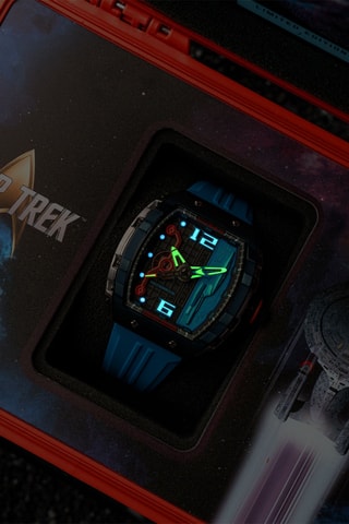 Orologio automatico in gomma Magellan - Celeste e nero - Nubeo