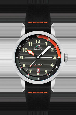 Orologio automatico in pelle Camogli - Nero - Dominatore Del Mare