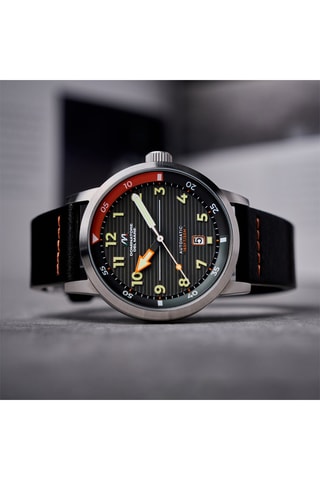Orologio automatico in pelle Camogli - Nero - Dominatore Del Mare