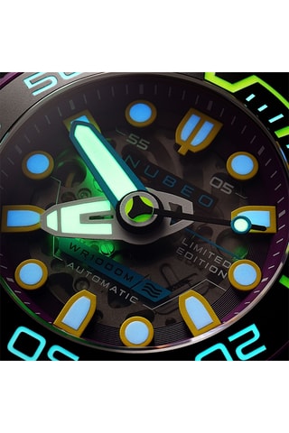 Orologio automatico in silicone Ventana - Viola e nero - Nubeo