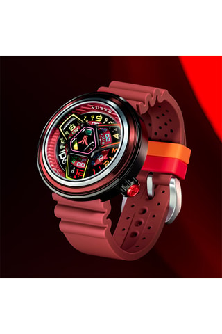 Orologio automatico in gomma Ventana - Bordeaux e nero - Nubeo
