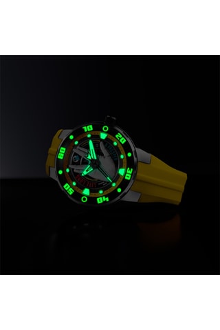 Orologio automatico in silicone Mariner - Giallo e argentato - Nubeo