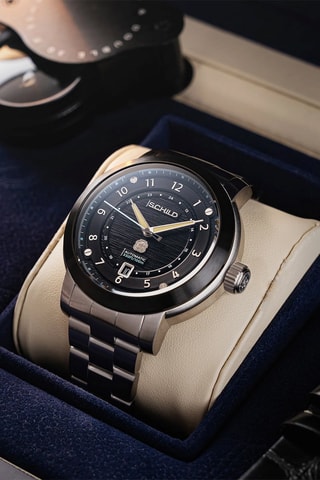 Orologio automatico in acciaio Heinrich Swiss multifonctions Limited Edition - Argentato e nero