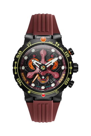 Orologio al quarzo in gomma Opportunity - Marrone e nero - Nubeo