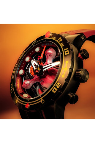 Orologio al quarzo in gomma Opportunity - Marrone e nero - Nubeo