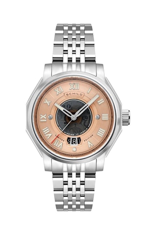 Orologio automatico Johann - Argentato e rosa