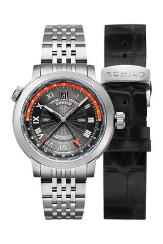 Orologio automatico Heinrich e cinturino  - Nero