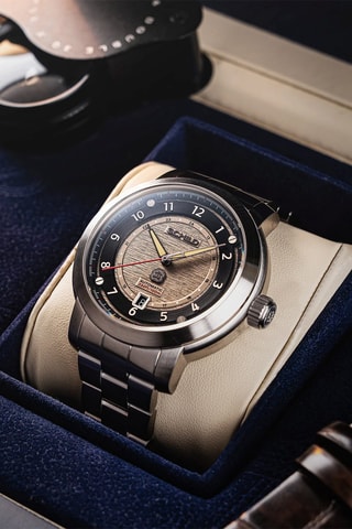Orologio automatico in acciaio Heinrich Swiss multifonctions Limited Edition - Argentato e nero