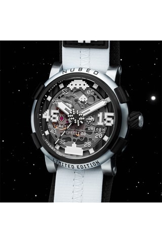 Cofanetto orologio automatico e cinturini in acciaio e ? Orion - Argentato e grigio - Nubeo