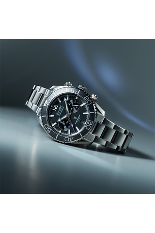 Orologio al quarzo in acciaio Tiburon - Cronografo - Argentato - Duxot