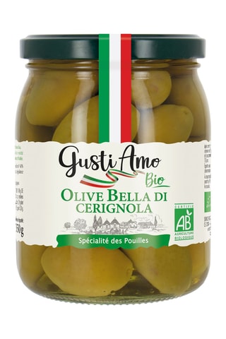 Pot Olives verte Bella di Cerignola bio - 500 g