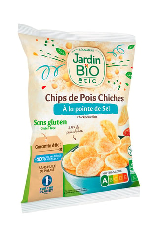 Chips de pois chiche à la pointe de Sel bio - 50 g