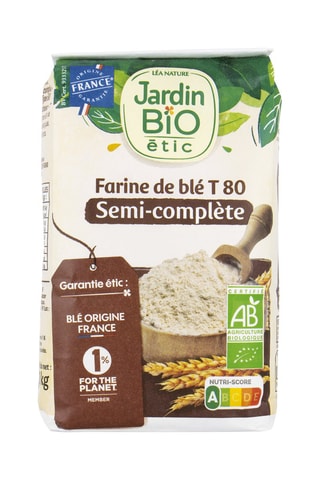 Paquet Farine de Blé semi-complète T 80 - 1 kg