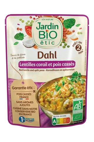 Sachets Dahl Lentilles corail et Pois cassés - 250 g