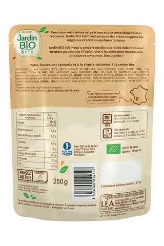 Sachet Ravioli Epinard Ricotta - 250 g