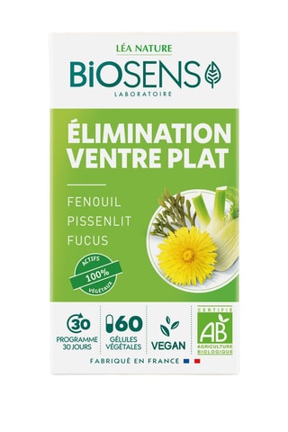 Elimination ventre plat Bio - 60 gélules - Cure de 30 jours