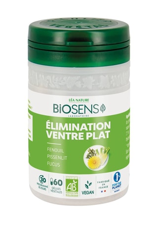 Elimination ventre plat Bio - 60 gélules - Cure de 30 jours