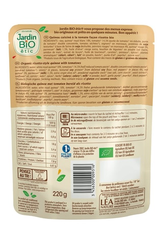 Sachet Quinotto Tomate Parmesan- 220 g