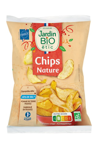 Sachet Chips de Pomme de terre nature - 125 g