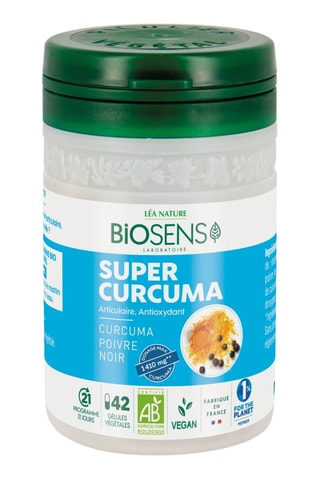 42 gélules végétales Super Curcuma - Jusqu'à 21 jours