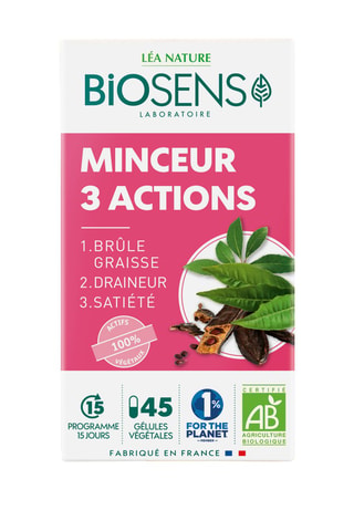 45 gélules végétales Minceur 3 Actions - 25 g