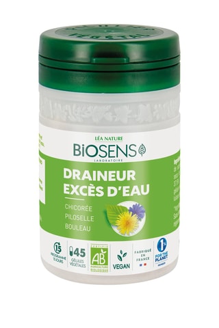 Draineurs excès d'eau Bio - 45 gélules - Cure de 15 jours