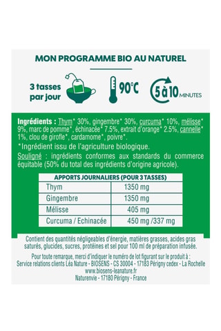 Infusion Immunité - 20 sachets
