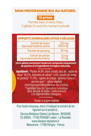 Aphrodis libido - 30 gélules - Cure de 15 prises