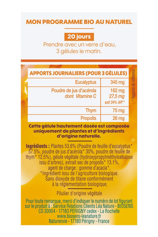 Propolis Immunité - 60 gélules - Cure de 20 jours