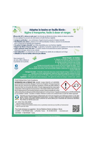 Lessive en feuilles - 30 lavages