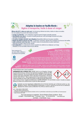 Lessive en feuilles - Peaux sensibles - 30 lavages