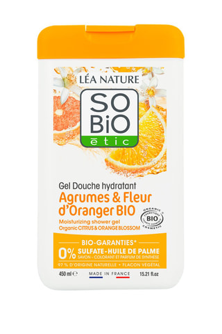 3 x Gel douche hydratants agrumes et fleurs d'oranger bio - 450 ml