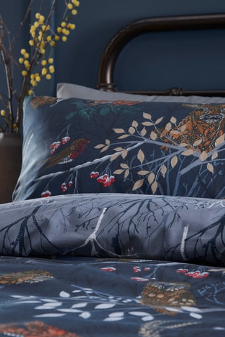 Funda de nórdico de poliéster 57 hilos/cm² Forest Fauna - Azul
