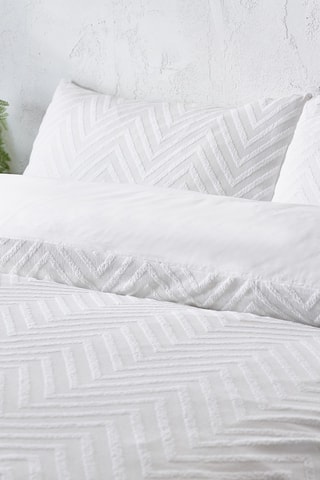 Juego de nórdico Chevron - Blanco