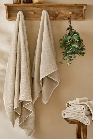 Toalla de mano Hebden - Beige - 50 x 100 cm