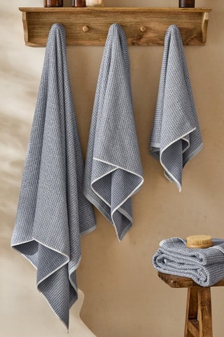 Toalla de ducha Hebden - Azul ­- 70 x 130 cm