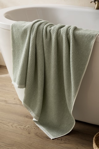 Toalla de baño Hebden - Verde - 100 x 150 cm