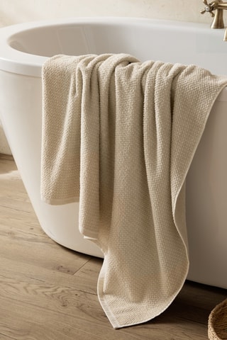 Toalla de baño Hebden - Beige - 100 x 150 cm