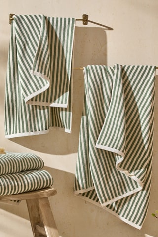 Toalla de baño Hebden - Verde - 100 x 180 cm