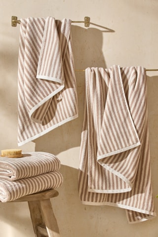 Toalla de baño Hebden - Beige - 100 x 180 cm