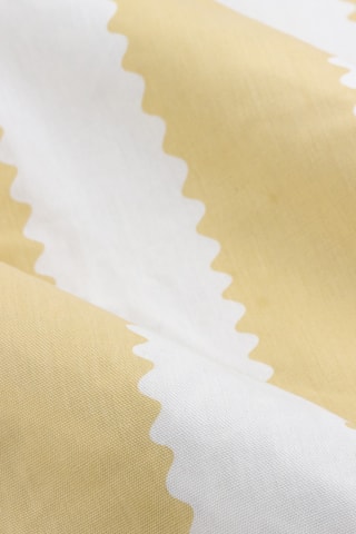 2 cortinas Birdie - Amarillo y blanco - 117 x 137 cm